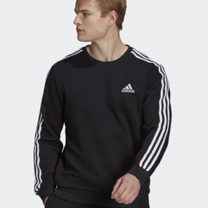 Men’s Adidas French Terry Triple Stripe Sweatshirt